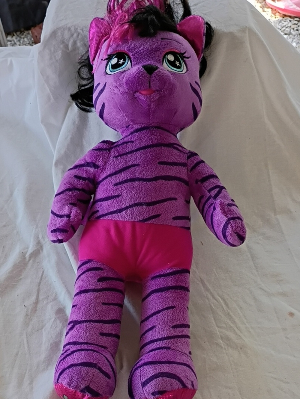 EUC Build A Bear Honey Girls Teegan HG Purple Star 21” Plush Doll 2019